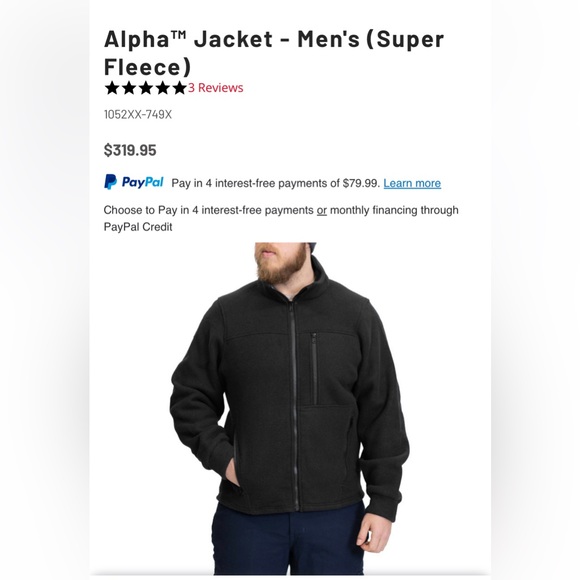 TrueNorth Alpha™ Jacket - Men's (Super Fleece) Size 3XL - Picture 12 of 12